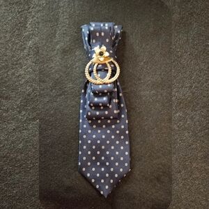 Tie Necklace- Blue
